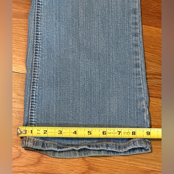 Ariya Distressed Bootcut Embroider Denim Jeans Size 11/12 - Picture 4 of 11